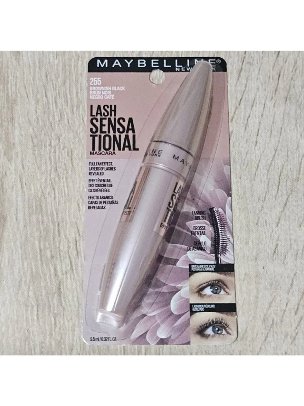 Maybelline Lash Sensational  Mascara #255 Brownish  Black Lot Of 2 Fan Effect